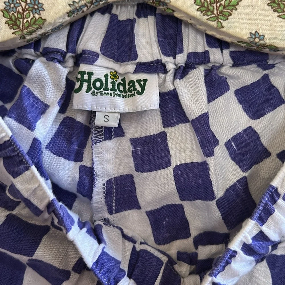 RARE Holiday The Label By Emma Mulholland | Pyjama Check Pant Set | Small